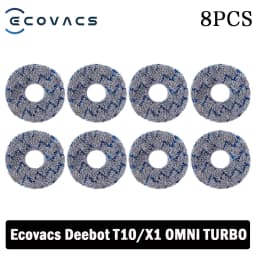 Ecovacs Deebot X1 OMNI / T10 OMNI Robot Vacuum Cleaner Spare Parts, Rubber / Side Brush, Cover,Hepa Filter, Mop Rag, Dust Bag