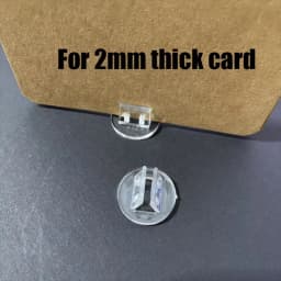 20PCS/Lot 4 Styles Transparent Plastic Stand Card Base for 1-2mm Cards Holder