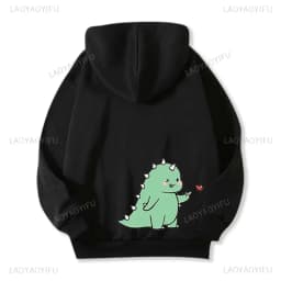 Dinosaur Matching Brands Couple Sweatshirt Mr Mrs Pocket Print Hoody Casual Matching Newlywed Thermal Hoodie Y2k Fashion Hoodies