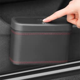 Multi-functional Car Trash Bin Hanging Vehicle Garbage Dust Case Universal Backrest Storage Box Pressing Trash Can Accessories