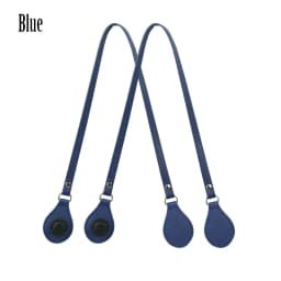 New Arrival Tanqu Long Edge Painting Handles Leather Flat PU Belt Drop End with Silver Rivet for OBag for EVA O Bag Body