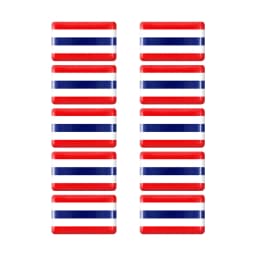 10pcs Epoxy Sweden Flags Sticker Car Interior Decoration Decal for VOLVO S40 S60 S80 S90 XC40 XC60 XC70 XC90 V40 V60 V70 Badge