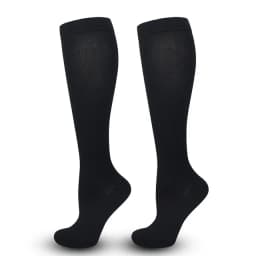 1 Pair Women's & Men's Compression Socks 15-20 MMHg Knee High Stocking for Cycling Soccer Running Athletic Calf Socks