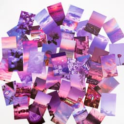 50 Sheets World Scenery Style Sticker Book Coated Paper Journal DIY Material Decoration Sticker Memo Pad Scrapbook Stationery
