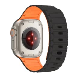 Magnetic Loop For Apple Watch Band 45mm 44mm 40mm 41mm 46mm Silicone Bracelet iWatch Series 10 9 8 7 6 5 se Ultra 2 strap 49mm