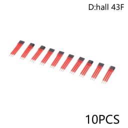 10Pcs Electrocar Motor Hall Sensor 3144 41F 43F 413 With High Temperature Insulation Sleeve Hall Element Switch 13A A44E Sensor