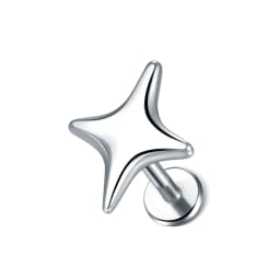 1PC 16G Steel Crystal Flower Mini Stud Earring Piercings Feather Lighting Star Helix Cartilage Tragus Lobe Ear Piercings Jewelry