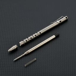 12CM Titanium Alloy MINI Bolt Pen Portable Business Writing Multi-functional Outdoor Traveling Office EDC Tools Ballpoint Pen