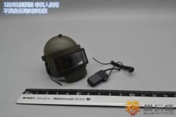 1/6 Scale Soldier Helmet Hat Gas Mask Special Forces Helmet Model 1/6 Tank Soldier Hat Machine Gunner Night Vision Apparatus