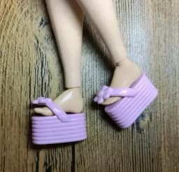 High heels Doll flat feet shoes white boots gifts accessories for your 1/6 Barb dolls TpQ88