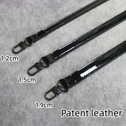 Black Lady's Bag PU Leather Shoulder Strap Crossbody Bag Belt adjustable Replace Handle Accessories
