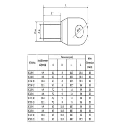 10PCS/5PCS Bolt Hole Tinned Copper Lugs Ring Crimp Terminal Wire Welding Cable Connector Suit SC16-6 SC25-8 SC35-8