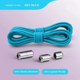 2024 New Round Elastic Laces Sneakers Shoelaces Without Ties No Tie Shoe Laces Kids Adult Quick Shoe Lace Rubber Bands for Shoes