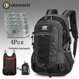 OGEHUAFEE Multi-functional Outdoor Hiking Backpack, Unisex Multi-purpose Bag, Lightweight Travel Hiking Luggage Storage Pack, Compatible with Stabilizing Trekking Poles