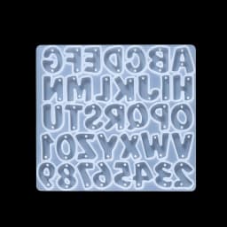 Alphabet Epoxy Resin Silicone Mold Letter Number Mould DIY Keychain Earring Pendant Epoxy Resin Jewelry Crafts Casting Mold