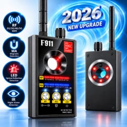 F911 Hidden Camera Detectors, Anti Spy Camera Finder, GPS Tracker Detectors, Bug & Hidden Devices Detector