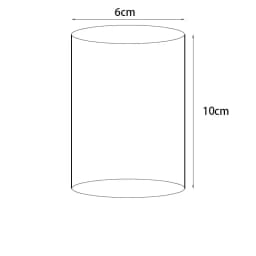 Acrylic Transparent Cylindrical Ring Jewelry Display Stand Doll Mold Storage Stand Earring Stand Makeup Photography Stand