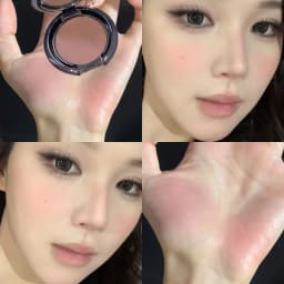 Herorange Velvet Soft Blush Non-Caking Buildable Color for All Skin Tones Beginner Daily Party Cheek Cosmetic