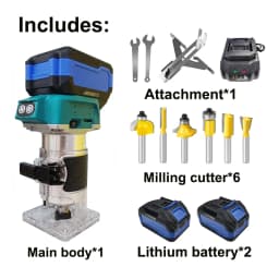 Brushless 5 Speed Wood Router Tool Cordless Milling Engraving Slotting Machine Woodworking Trimming Machine for Makita Battery