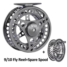 Goture 3/4 5/6 7/8 9/10 WT Fly Fishing Reels CNC-machined Large Arbor Fly Reel 2+1BB 1:1 For Trout Pike Carp Fishing Accessories