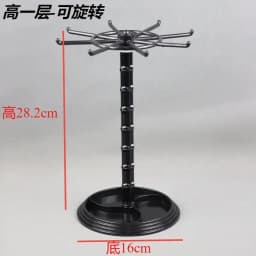 Rotatable Acrylic Display Stand Keychain Jewelry Accessory Holder Earring Necklace Bracelet Chain Storage Organizer
