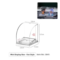 Keychain Display Stand Dustproof Box Storage Organizer with Hook Badge Showcase INOMATA Children's Bedroom Plastic