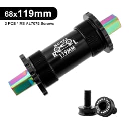 Ceramic Bearing Bicycle Bottom Bracket 68x103/107/110/113/119/122mm Square Titanium Axle Road Mountain Bike Central Axis BB Sets