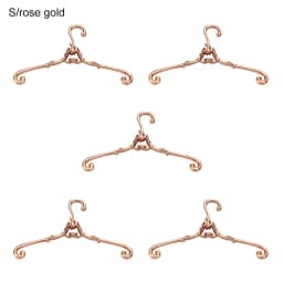 5Pcs Retro Mini Alloy Hangers For Ob11 Doll 4/6.5cm Hangers Dollhouse Furniture Toy Toy Bedroom Decoration Dolls Accessories