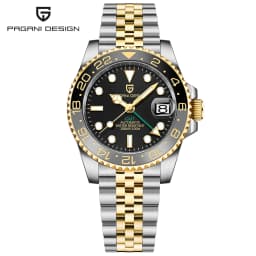 New 1662 PAGANI DESIGN GMT Automatic Watch 40mm Men's Wristwatch Top Brand 100M Waterproof Mechanical Wristwatches for Men Cloc