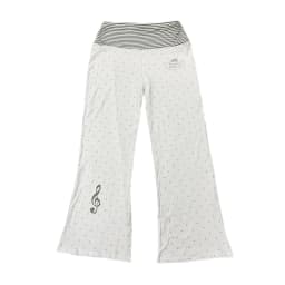 Spring Sports White Polka Dot Printed Micro Flared Pants Casual Comfortable Home Loose Bottoms