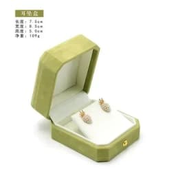 Green Ring Holder Jewelry Storage Case Pendant Box Accessories Necklace Bracelet Bangle Packaging