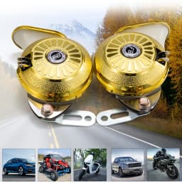 FARBIN 2Pcs/Kit 120db Snail Air Horn 12V Super Loud Three Tone Waterproof Car Horn For Truck Motorcycle Auto Accessory