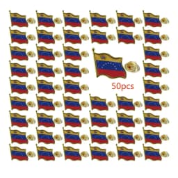 Venezuela Flag Lapel Pin - Enamel Metal National Badge | World Travel Souvenir Gifts for Men & Women | Country Flag Patriotic Br