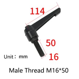 10PCS Adjustable Handle Lever Clamping Handles Metal Knob Machinery Tools Male Female Thread Diameter M4-M16 Length 10mm-80mm