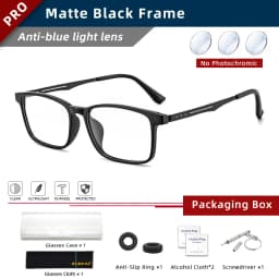 BLMUSA UltraLight Titanium Leg Anti Blue Ray Reading Glasses Myopia Multifocal Optical Eyesses Photochromic Prescription Eyewear