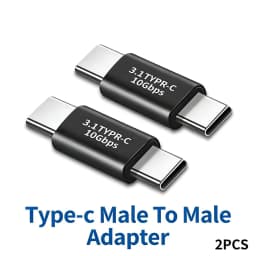NNBILI USB4.0 40Gbps USB C OTG Adapter PD 100W Type C Male to Type C Male Fast Charging 3.1 Type C 10Gbps Converter Data Adapter