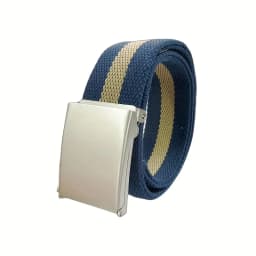 Rainbow Pride Canvas Belt with Square Buckle - Versatile & Stylish for Jeans