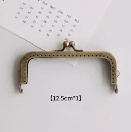 10PCS 8.5cm Antique Bronze Square Glossy Metal Purse Frame For Bag DIY Handmade Kiss Lock Clutch Frame Accessory