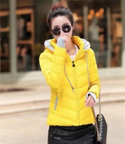 clothes Winter XXXL Jacket Women hooded Solid Color Short Female Coat Parka Outwear For Women Jaqueta Feminina Inverno