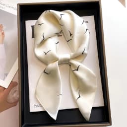 Luxury Silk Feeling Shawl Square Scarf Women Spring Hijab Fashion Wraps Neckerchief Female Hair Bands Ribbon Headband Bandana