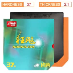 DHS NEO Hurricane 3 Provincial Table Tennis Rubber Orange Sponge NEO H3 Prov OS Ping Pong Rubber Sticky Top Sheet