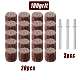 23pcs 10mm Flap Sanding Wheels for Dremel Accessories Abrasives Die Grinder Flapper Sander Drill Rotary Tool