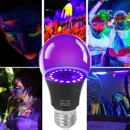 12W E27 UV LED Bulb Purple Black Lights Bulbs Glow Decoration Fluorescent Light Lamp AC 85-265V