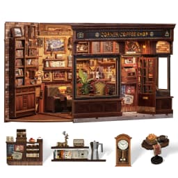 Original CUTEBEE Book Nook Kit DIY Doll House Bookshelf Insert Amazing Gift for Child Morita-Ya Japanese Style DIY Miniature Toy