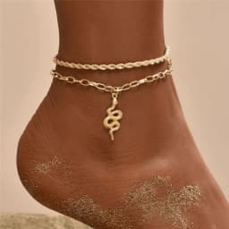Modyle 2024 New Bohemia Handcuffs Anklet Multilayer Silver Color Foot Chain Fashion Ankle Bracelet For Women Beach Jewelry