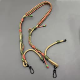 Bag Strap Multifunction Adjustable Hand Woven Paracord Crossbody Strap Outdoor Travel Camping Camera Phone Lanyard Accessories