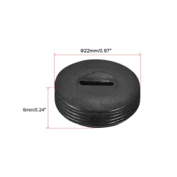 6/10/20Pcs Black Plastic Screw Carbon Brush Holder Caps Case Dia 10mm/12mm/13mm/14mm/15mm/16mm/18mm/20mm/22mm Brush Cover