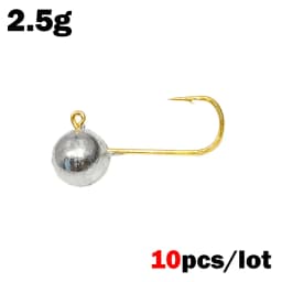 OUTKIT 10pcs Mini Jig Head Hook Rockfish Exposed Head Hook Barbed Hook Trout Soft Worm Lure Jig Fishing Hook Fishing Tackle