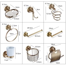 Antique Bronze Bath hardware Set Bathroom Accessories Shelf Soap Dish Toilet Paper Holder Soap Dispenser Robe Hook ELM53