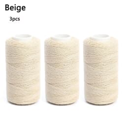 3 Rolls Hair Weaving Threads with 10 Pieces Sewing Needle Weaving Threads for Making Wigs Hand Sewing Hair Weft DIY